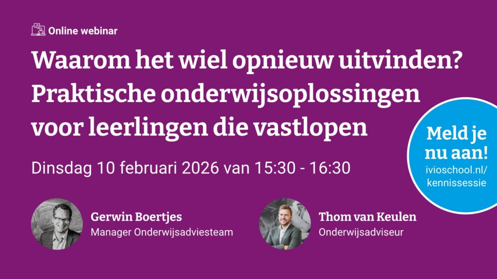 IVIO@School online kennissessie 10 februari 2026
